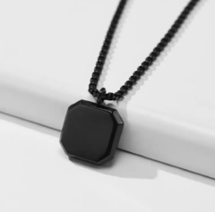 Colar All Black Ônix em Aço Inoxidável - VR Acessórios | Loja online de Acessórios Masculinos