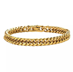 Pulseira Grumet elo duplo Gold Premium