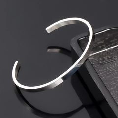 Bracelete Apolo Silver em Aço Inoxidável - loja online