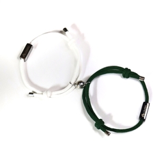 Pulseiras Lovers White and Military Green - comprar online