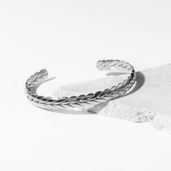 Bracelete Greece Silver Em Aço Inoxidável na internet