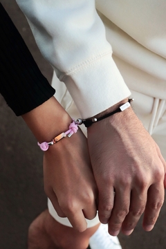 Pulseira Lovers Black and Rose na internet