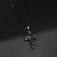 Colar Crucifixo Black em Aço Inox 316L na internet
