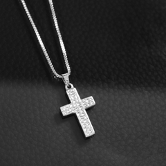 Colar Crucifixo Silver em Aço Inox 316L na internet