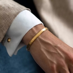 Bracelete Executive Gold em Aço Inoxidável - VR Acessórios | Loja online de Acessórios Masculinos