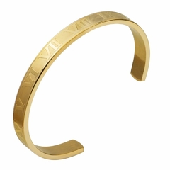 Bracelete Romano Premium Gold Em Aço Inoxidável Ajustável - comprar online