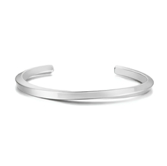 Bracelete Twist Silver em Aço Inoxidável