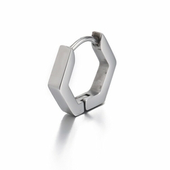 Brinco Hexagon Silver - 1 unidade (Não é o par) - loja online