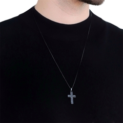 Colar Crucifixo Black em Aço Inox 316L - comprar online