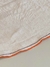 MANTEL REDONDO LINO KATMANDU BEIGE / COSTURA NARANJA 170 CM - comprar online