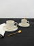 TAZAS CON PLATOS 100 ml LÍNEA PORCELANA COPENHAGUE (set x 2) en internet