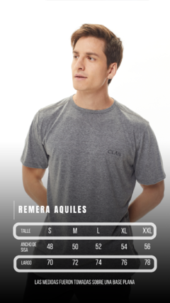 REMERA AQUILES TRAVEL GRAY - CLAN