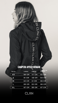 CAMPERA APOLO WOMEN BLACK - comprar online