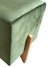 Puff quadrado luxo pés madeira maciça 40x40 veludo verde na internet