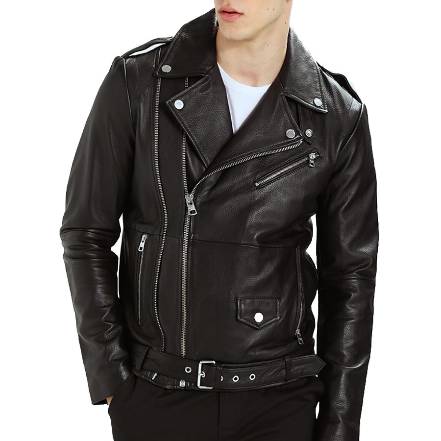 Chaqueta Biker Hombre Cuero