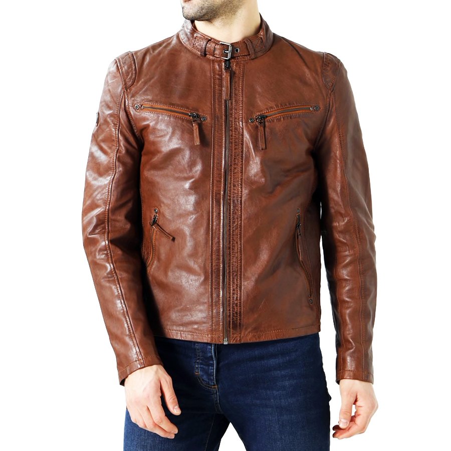 Chaqueta de cuero hombre