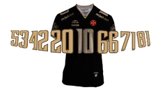 Camisa Vasco Almirantes Preta 2024 (PERSONALIZADA)