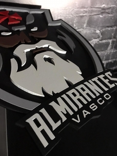 Logo Almirantes - Placa 3D Decorativa - Vasco Almirantes