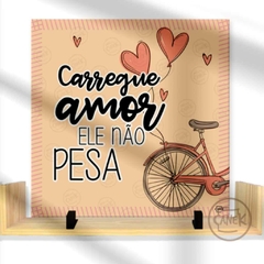 AZULEJO Carregue Amor ele não pesa - comprar online