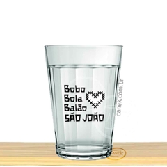 Copo Americano 190ml - Coração bobo bola balão São João