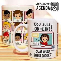 Caneca Professor: Dou aula on line