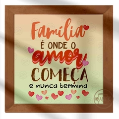 Imagem do AZULEJO Família É Onde O Amor Começa