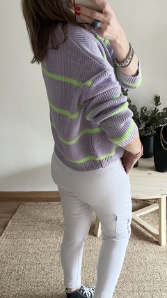 Sweater Kiwi rayado - El Baul de Lola
