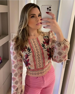 Blusa Gatabakana Boho Areia - Closet de Luxo