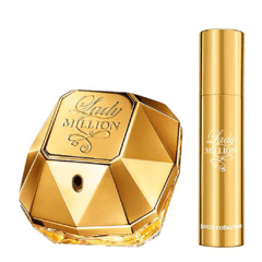Kit Perfume Paco Rabanne Pure Lady Million 80ml + Perfume de Bolsa
