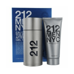 Kit Perfume Carolina Herrera 212 NYC Men EDT 100 Ml + Gel - Masculino na internet