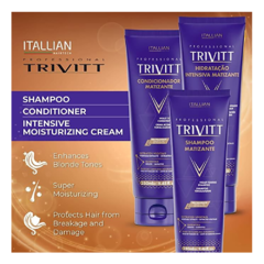 Itallian Hairtech Trivitt Blonde Hidratação Intensiva Matizante - Máscara Matizadora 250g - comprar online