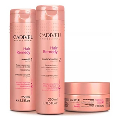 Kit Home Care Shampoo, Cond E Máscara Cadiveu Hair Remedy