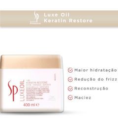 SP System Professional Luxe Oil Keratin Restore - Máscara Capilar 400ml na internet