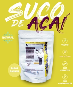 Suco natural de Açaí em pó - SABOR BANANA - comprar online