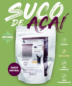 Suco natural de Açaí em pó - SABOR NATURAL - comprar online