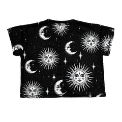 Remera Noemi SOL LUNA Negra - comprar online