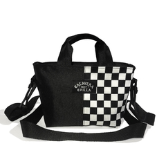 Mini Bag REGINA Checkered y Lisa Negra