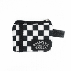 Monedero Marta CHECKERED Blanco y Negro