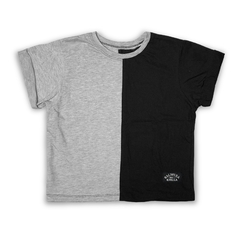 Remera Brody HALF Gris con Negro