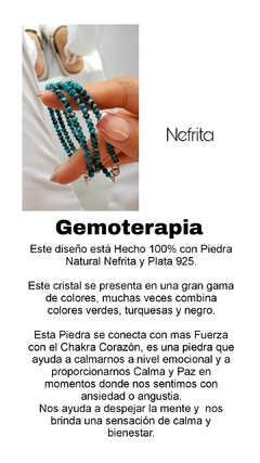 Gargantilla Stone - Nefrita y Plata 925 - INDIANNA ACCESORIOS