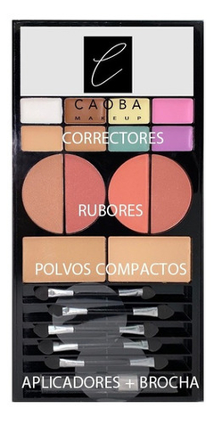Combo Makeup Set Brochas + Paleta + Esponjas Ideal Regalo - tienda online