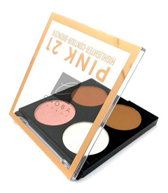 Paleta Iluminador, Bronzer Contorno Pink21 Maquillaje Sombra - comprar online