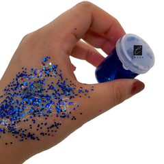 FRASQUITO INDIVIDUAL GLITTER AZUL - comprar online