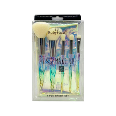 Set X5 Brochas Maquillaje Ideal Regalo Con Estuche Sobre - comprar online