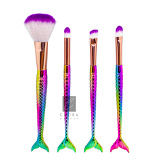 Set Brochas X4 Sirena Para Maquillaje - Varios Colores - - comprar online