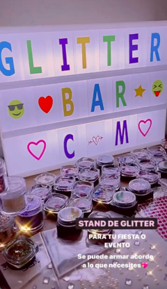 Stand de Glitter Bar Para Eventos en internet