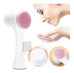 Cepillo De Limpieza Facial Doble Cara Manual Exfoliante - tienda online