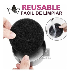 Limpiador Brochas Esponja Lata Caja Metalica Caobamakeup