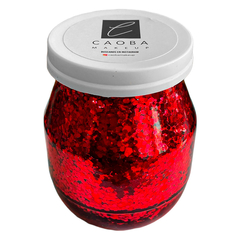 Frasco Grande Party Glitter En Gel -Rojo escamas-