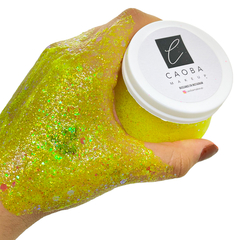 FRASCO GRANDE PARTY GLITTER EN GEL - AMARILLO FLUO- - comprar online